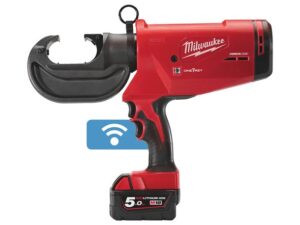Milwaukee M18HCCT109/42-522C Force Logic™ ONE_KEY™ Hydraulic 109 KN Cable Crimper Set with 1 x 2.0 & 1 x 5.0 Ah Battery, Charger & Case - 4933459273