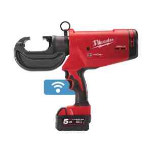 Milwaukee M18HCCT109/42-522C Force Logic™ ONE_KEY™ Hydraulic 109 KN Cable Crimper Set with 1 x 2.0 & 1 x 5.0 Ah Battery, Charger & Case - 4933459273