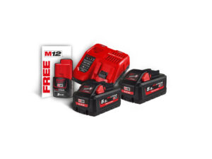 Milwaukee M18HNRG-552 5.5Ah XC High Output Battery & Charger Set 4933464713
