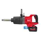 Milwaukee M18ONEFHIWF1D-121C FUEL™ ONE-KEY™ 1″ High Torque D-Handle Impact Wrench with Friction Ring & Extended Anvil Kit with 1x12.0 Ah Battery, Charger and Case - 4933471756