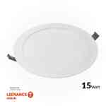 OSRAM LED SLIM PANEL DOWN LIGHT ROUND 6" 15W 3000K LPF 1430LM IP20 20X1 30000 HRS