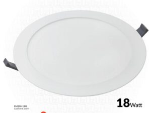 OSRAM LED SLIM PANEL DOWN LIGHT ROUND 8" 18W 4000K LPF 1600LM IP20 20X1 30000 HRS