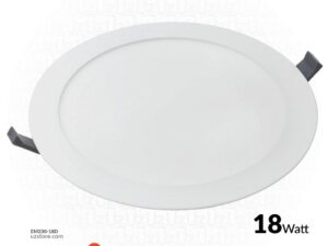 OSRAM LED SLIM PANEL DOWN LIGHT ROUND 8" 18W 6500K LPF 1600LM IP20 20X1 30000 HRS