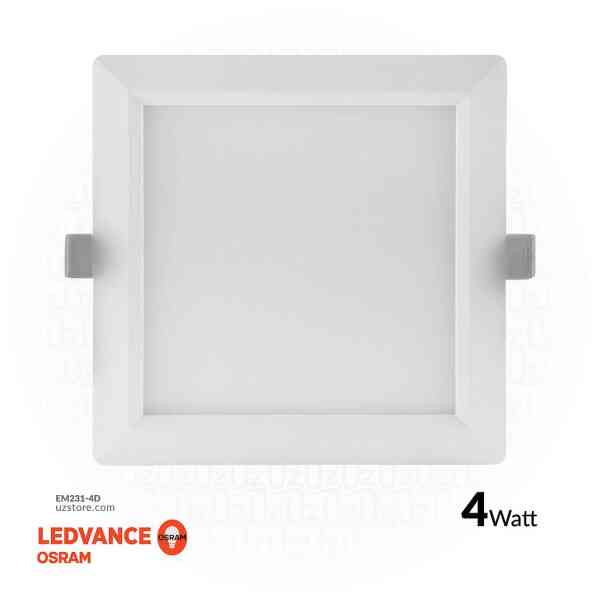 OSRAM LED SLIM PANEL DOWN LIGHT SQUARE 3" 4W Daylight 6500K