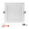 OSRAM LED SLIM PANEL DOWN LIGHT SQUARE 8" 18W Half white 4000K