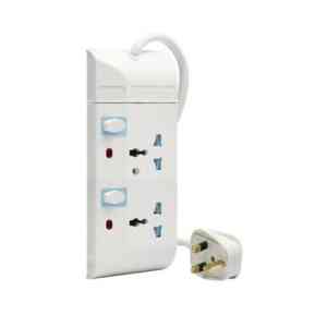 Philips 2 Ways Extension Socket with Individual Switch Control & Indication, 2 M - SPN1621WA/56