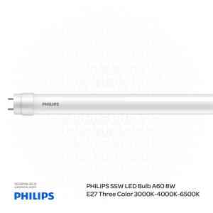 PHILIPS 2Ft LED Tube Bulb Rod T8 600mm E DE 600mm 8W 765 T8, 6500K Cool DayLight 929003088208