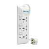 Philips 3 Ways Extension Socket with Individual Switch Control & Indication, 2 M - SPN1631WA/56