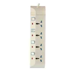 Philips 4 Ways Extension Socket with Individual Switch Control & Indication, 4 M - SPN1641WV/56