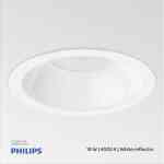 Philips CoreLine Downlight 19 W, D200 mm, 2200 lm, 4000 K, White reflector, Frosted, IP20 DN140B LED20S/840 PSU WR PI6 911401631505