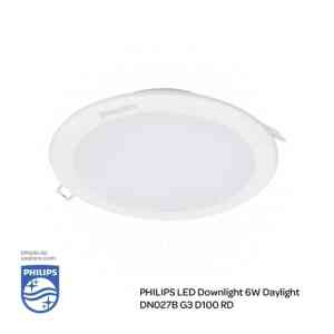 PHILIPS LED Down Light DN027B G3 D100 RD 6W , 6500K Cool DayLight 929002672338