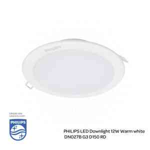 PHILIPS LED Down Light DN027B G3 D150 RD 12W , 3000K Warm White