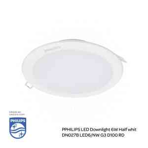 PHILIPS LED Down Light DN027B LED6/NW G3 D100 RD 6W , 4000K Cool White/ Natural White