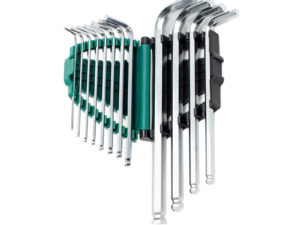 Sata 12 PC. SAE Long Arm Ball Point Hex key Set - 09106