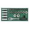 Sata 26 Pc. 1/2” Drive 6 Point Metric Socket Tray Set - 09915