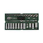 Sata 33 Pc. 3/8” Drive 6 Point Metric Socket Tray Set - 09902
