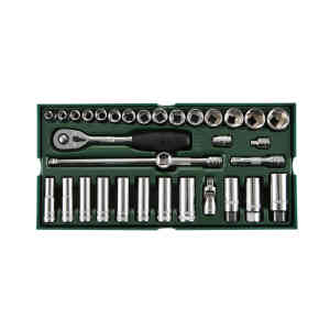 Sata 33 Pc. 3/8” Drive 6 Point Metric Socket Tray Set - 09902