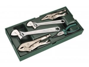 Sata 5 PC. Adjustable Wrench and Pliers Tray Set - 09909
