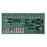 Sata 66 PC. 1/4” Drive 6 Point Metric Socket Tray Set - 09901