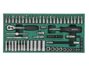 Sata 66 PC. 1/4” Drive 6 Point Metric Socket Tray Set - 09901
