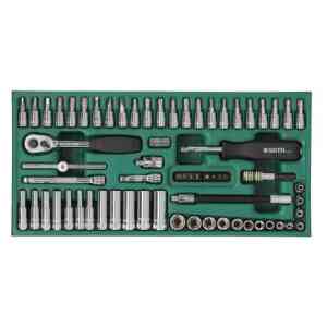 Sata 66 PC. 1/4” Drive 6 Point Metric Socket Tray Set - 09901