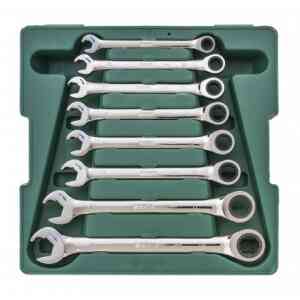 Sata 8 PC. Metric Double Ratcheting Wrench Set - 09079