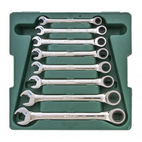 Sata 8 PC. Metric Double Ratcheting Wrench Set - 09079