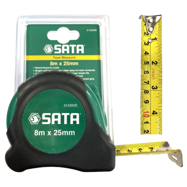 Sata Tape Measure, 8m x 25mnm - 91336ME
